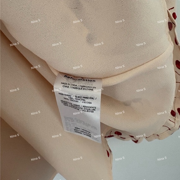 Reformation Davonne Mini Dress NWOT - Picture 4 of 4